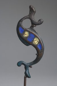 Római-kelta „Dragonesque” fibula (bronz)